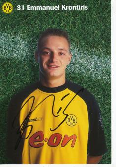 Emmanuel Krontiris  2001/2002   Borussia Dortmund Fußball Autogrammkarte original signiert 