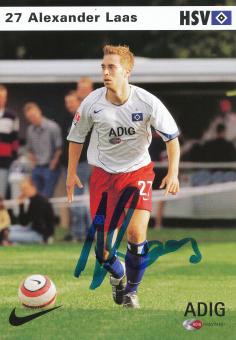 Alexander Laas  2004/2005  Hamburger SV Fußball Autogrammkarte original signiert 
