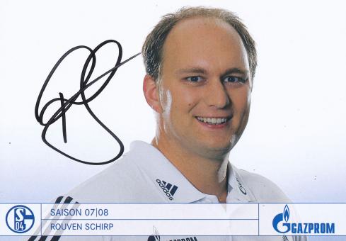 Rouven Schirp  2007/2008  FC Schalke 04  Fußball Autogrammkarte original signiert 