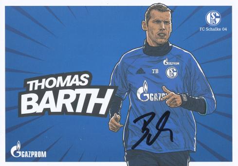 Thomas Barth  2016/17   FC Schalke 04  Fußball Autogrammkarte original signiert 