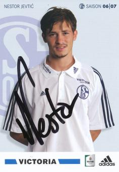 Nestor Jevtic  2006/2007  FC Schalke 04  Fußball Autogrammkarte original signiert 