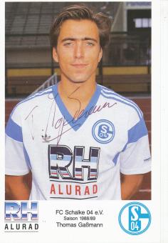 Thomas Gaßmann  1988/89  FC Schalke 04  Fußball Autogrammkarte original signiert 
