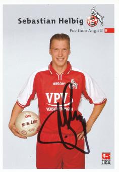 Sebastian Helbig  2002/2003  FC Köln Fußball Autogrammkarte original signiert 