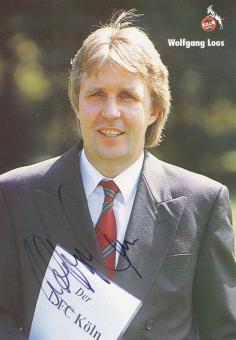 Wolfgang Loos  1994/95  FC Köln Fußball Autogrammkarte original signiert 