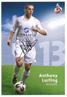 Anthony Lurling  2005/2006  FC Köln Fußball Autogrammkarte original signiert 
