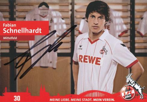 Fabian Schnellhardt  2012/2013  FC Köln Fußball Autogrammkarte original signiert 