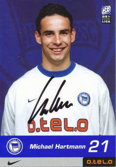 Michael Hartmann  2000/2001  Hertha BSC Berlin Fußball Autogrammkarte original signiert 
