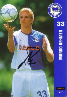 Marko Rehmer  2001/2002  Hertha BSC Berlin Fußball Autogrammkarte original signiert 