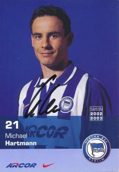 Michael Hartmann  2002/2003  Hertha BSC Berlin Fußball Autogrammkarte original signiert 