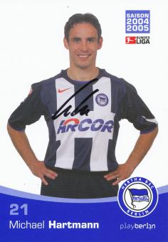 Michael Hartmann  2004/2005  Hertha BSC Berlin Fußball Autogrammkarte original signiert 