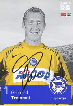 Gerhard Tremmel  2005/2006  Hertha BSC Berlin Fußball Autogrammkarte original signiert 