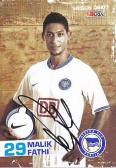 Malik Fathi  2006/2007  Hertha BSC Berlin Fußball Autogrammkarte original signiert 