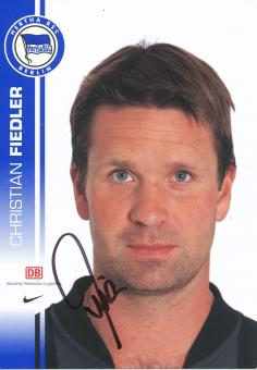 Christian Fiedler  2007/2008  Hertha BSC Berlin Fußball Autogrammkarte original signiert 