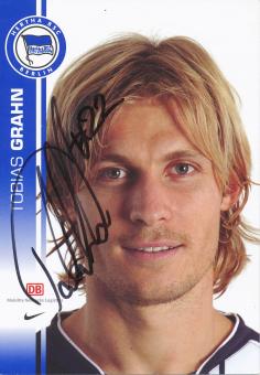 Tobias Grahn  2007/2008  Hertha BSC Berlin Fußball Autogrammkarte original signiert 