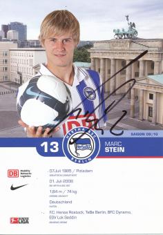 Marc Stein  2009/2010  Hertha BSC Berlin Fußball Autogrammkarte original signiert 