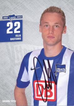 Felix Bastians  2012/2013  Hertha BSC Berlin Fußball Autogrammkarte original signiert 