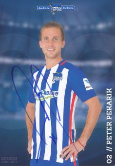 Peter Pekarik  2016/2017  Hertha BSC Berlin Fußball Autogrammkarte original signiert 