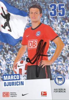 Marco Djuricin  2010/2011  Hertha BSC Berlin Fußball Autogrammkarte original signiert 