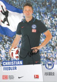 Christian Fiedler  2010/2011  Hertha BSC Berlin Fußball Autogrammkarte original signiert 