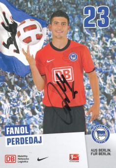 48800 Fandl Perdedaj Hertha BSC 2010-2011 original signierte Autogrammkarte 
