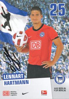 Lennart Hartmann  2010/2011  Hertha BSC Berlin Fußball Autogrammkarte original signiert 