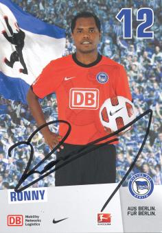 Ronny  2010/2011  Hertha BSC Berlin Fußball Autogrammkarte original signiert 