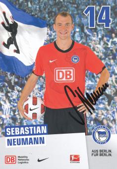 Sebastian Neumann  2010/2011  Hertha BSC Berlin Fußball Autogrammkarte original signiert 