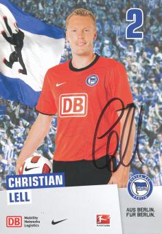 Christian Lell  2010/2011  Hertha BSC Berlin Fußball Autogrammkarte original signiert 