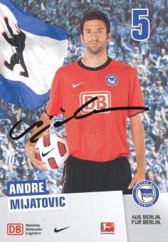 Andre Mijatovic  2010/2011  Hertha BSC Berlin Fußball Autogrammkarte original signiert 
