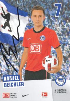 Daniel Beichler  2010/2011  Hertha BSC Berlin Fußball Autogrammkarte original signiert 