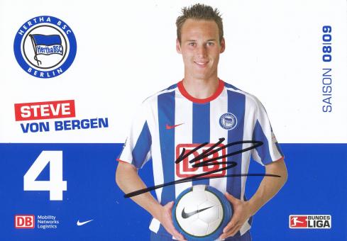 Steve von Bergen  2008/2009  Hertha BSC Berlin Fußball Autogrammkarte original signiert 