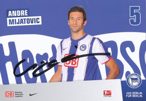 Andre Mijatovic  2011/2012  Hertha BSC Berlin Fußball Autogrammkarte original signiert 