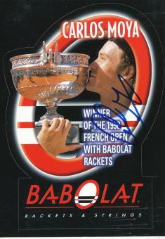 Carlos Moya  Spanien  Tennis  Autogrammkarte original signiert 