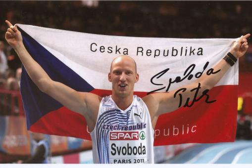 Petr Svoboda  Tschechien  Leichtathletik Foto original signiert 