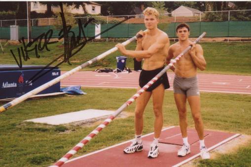 Viktor Chistiakov  Rußland  Leichtathletik Foto original signiert 