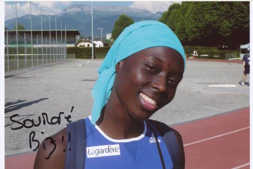 Myriam Soumare  Frankreich  Leichtathletik Foto original signiert 