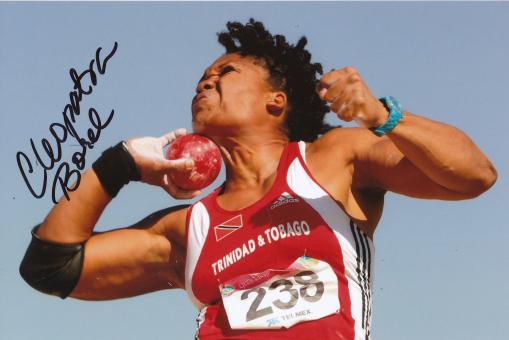 Cleopatra Borel  Trinidad Tobago Leichtathletik Foto original signiert 