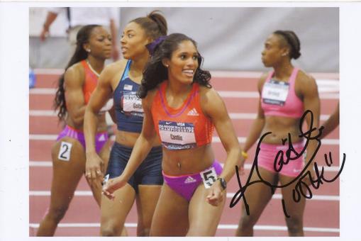 Kristi Castlin  USA  Leichtathletik Foto original signiert 