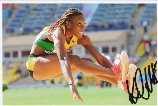 Kimberly Williams  Jamaika  Leichtathletik Foto original signiert 