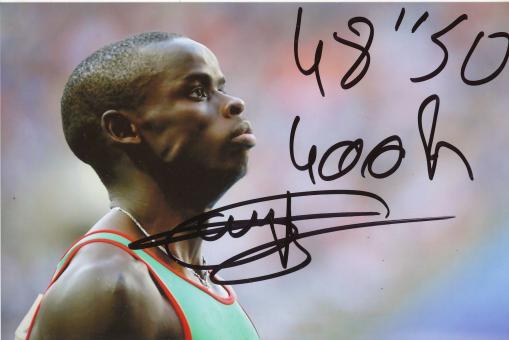 Mamadou Kasse Hanne  Senegal  Leichtathletik Foto original signiert 