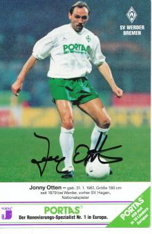 Jonny Otten  SV Werder Bremen Fußball Autogrammkarte original signiert 