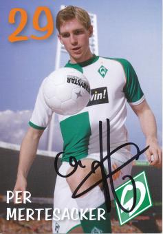 Per Mertesacker  2006/2007  SV Werder Bremen Fußball Autogrammkarte original signiert 