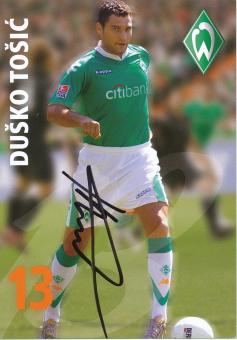 Dusko Tosic  2007/2008  SV Werder Bremen Fußball Autogrammkarte original signiert 