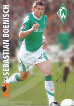 Sebastian Boenisch  2007/2008  SV Werder Bremen Fußball Autogrammkarte original signiert 