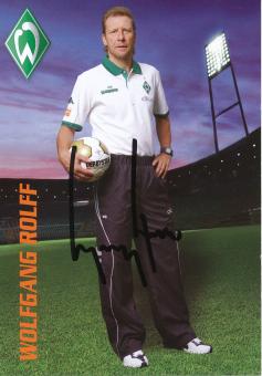 Wolfgang Rolff  2008/2009  SV Werder Bremen Fußball Autogrammkarte original signiert 