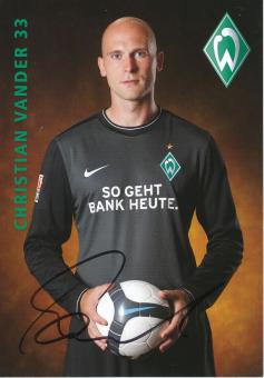 Christian Vander  2009/2010  SV Werder Bremen Fußball Autogrammkarte original signiert 
