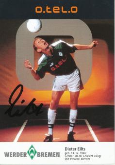 Dieter Eilts  1997/98  SV Werder Bremen Fußball Autogrammkarte original signiert 