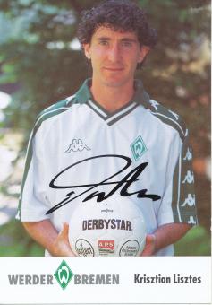 Krisztian Lisztes  2001/2002  SV Werder Bremen Fußball Autogrammkarte original signiert 