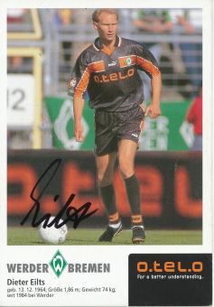 Dieter Eilts  1998/99  SV Werder Bremen Fußball Autogrammkarte original signiert 