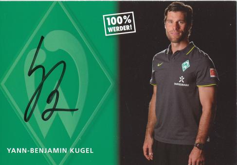 Yann Benjamin Kugel  2010/2011   SV Werder Bremen Fußball Autogrammkarte original signiert 